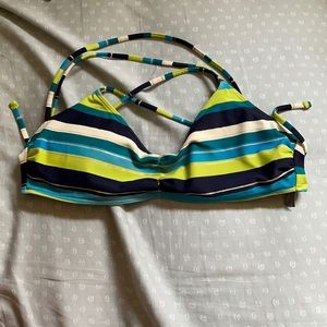 stripped bathing suit top
